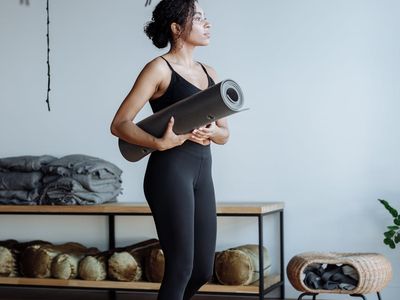 A person holding a steady, foundational yoga pose.